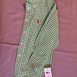 Polo Ralph Lauren Green/White Gingham Check Boys Size 5